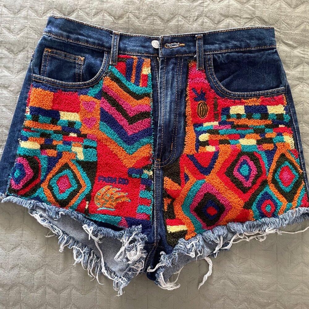FARM Rio Summer Patches Denim Short